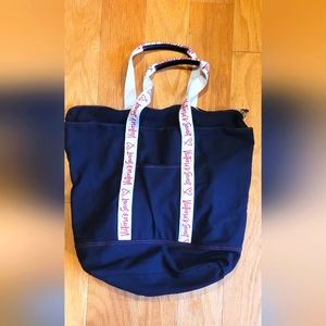 Victoria's Secret signature red logo bag tote messenger canvas purse